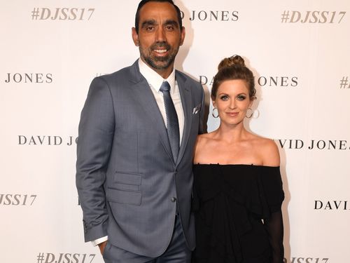 Adam Goodes and wife Natalie Croker. (AAP)