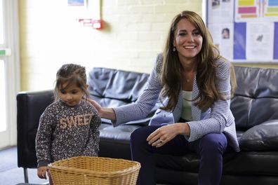 Kate, Princess of Wales during a visit at the Windsor Family Hub in Windsor, England, Tuesday, June 6, 2023 