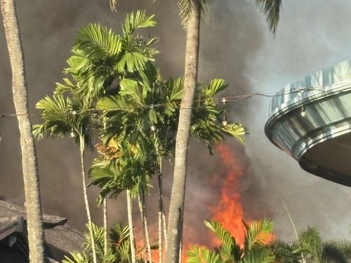L'incendio ha preso piede questa mattina al Club Med Bali a Nusa Dua.