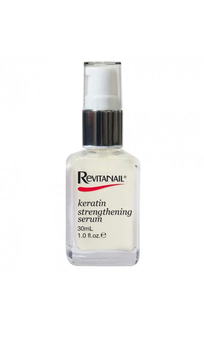 <p>Most commonly found in hair treatments, Keratin works much the same way to repair and strengthen nails.</p>