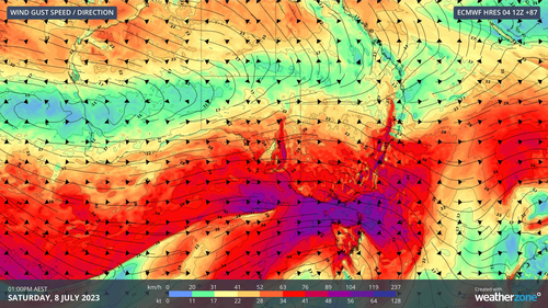 Un deuxième front froid devrait apporter des rafales de vent plus fortes à partir de vendredi.