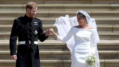 Harry and Meghan wedding photo following ceremony