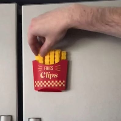 Kmart French Fry Clips with Magnetic Storage