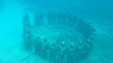 Grenada's underwater sculptures