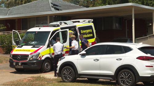 A toddler has been rushed to hospital after being pulled from a backyard pool.