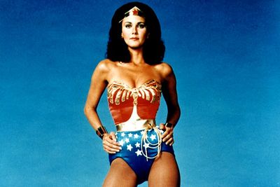 <b>Lynda Carter</b> played the Amazing Amazon in the classic 1970s TV series, snaring baddies in her truth-telling lasso and zipping around in her invisible plane all while wearing a pair of <i>really</i> short short-shorts.