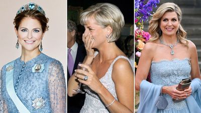 Royals wearing aquamarine jewels