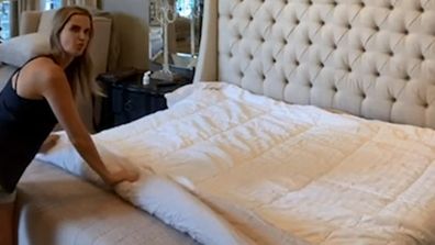 Woman shares incredibly simple hack for putting your duvet cover back on