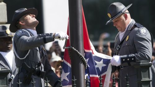 Confederate flag taken down in South Carolina capital
