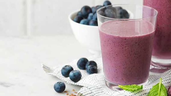 Blueberry and grape superfood smoothie