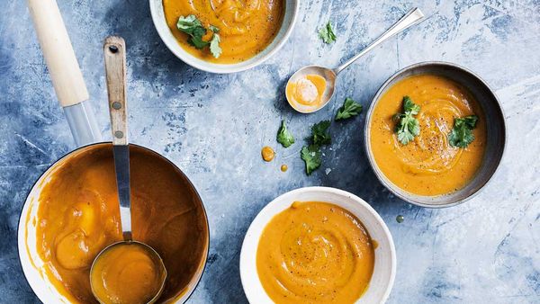 Sweet potato and pumpkin soup