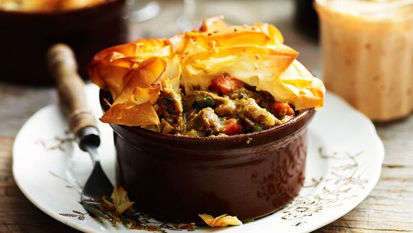Moroccan-style lamb pies