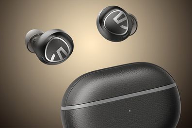 9PR: Klasyczne bezprzewodowe słuchawki Bluetooth SoundPEATS Free2, czarne