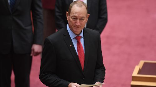 Senator Anning then abandoned One Nation to sit as an independent (Image: AAP)