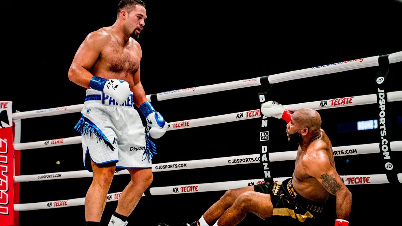 Joseph Parker knocks down Winters