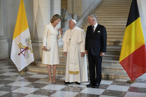 Pope Francis, King Philippe, Queen Mathilde