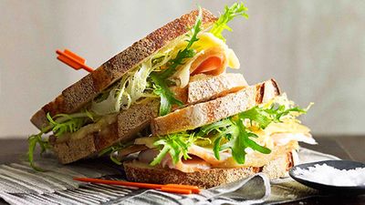 Recipe: <a href="http://kitchen.nine.com.au/2016/05/17/11/59/thomas-keller-roast-turkey-sandwich" target="_top">Thomas Keller's roast turkey sandwich with apple butter</a>