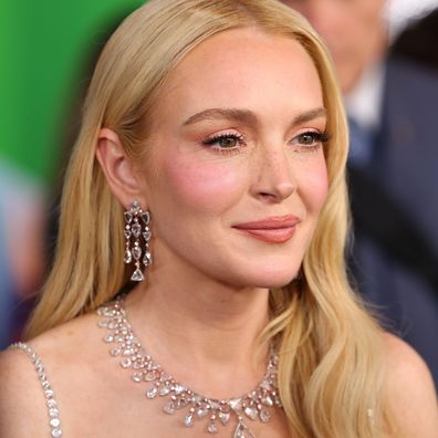Lindsay Lohan at the Freakier Friday premiere at El Capitan Theatre in Los Angeles, California on July 22, 2025. 