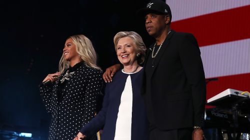 ‘I’m with her’: Beyoncé endorses Clinton at US campaign concert