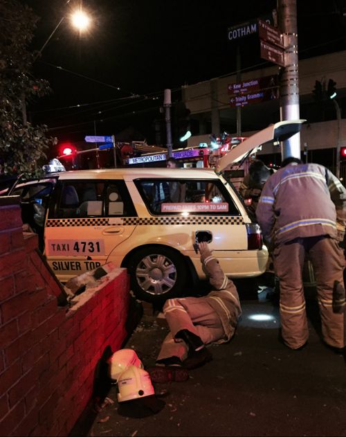 Emergency services work to free the vehicle. (Will Colliver/Supplied)