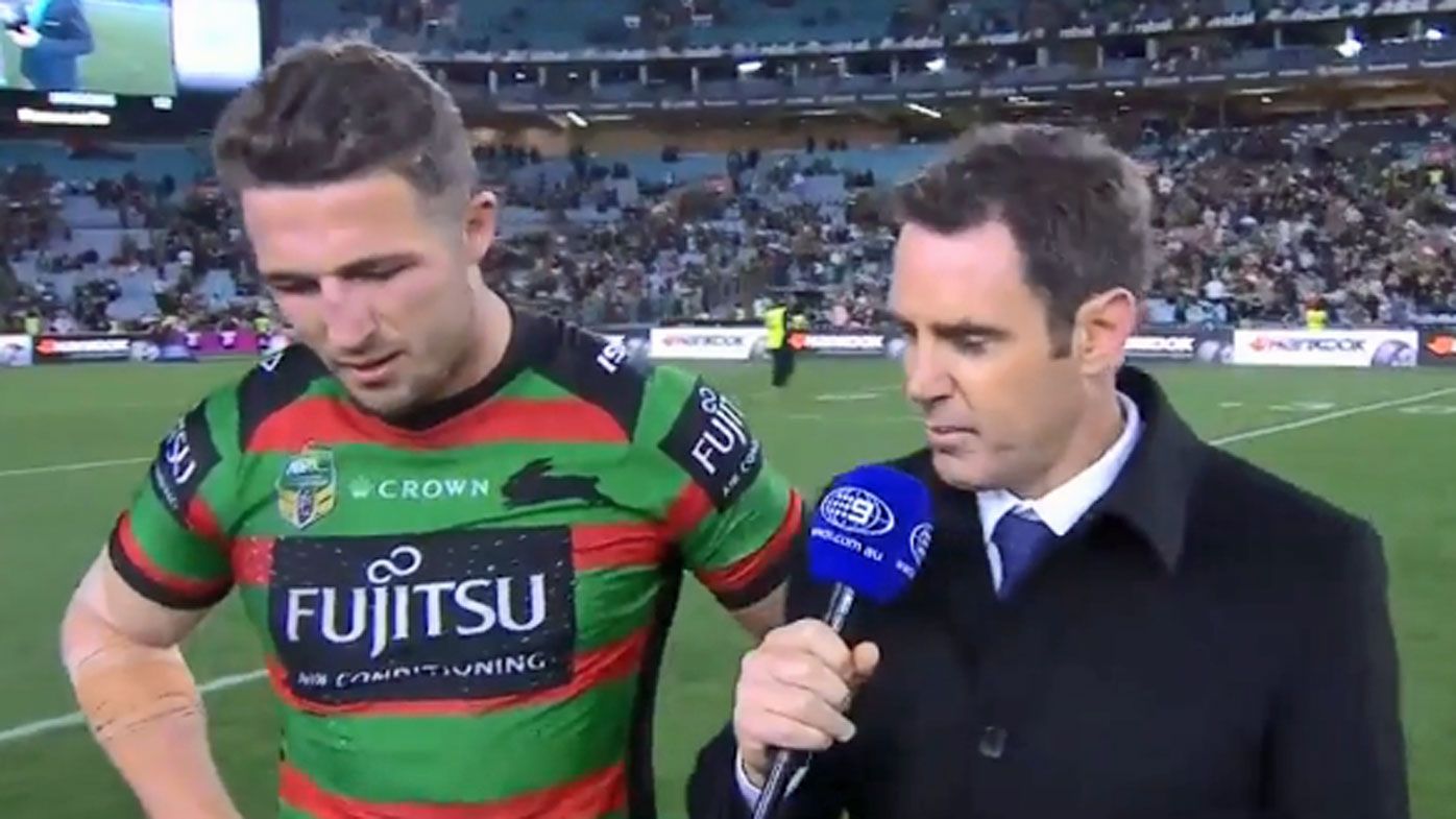 South Sydney forward Sam Burgess made a 'mistake' over sexting scandal, says brother Tom