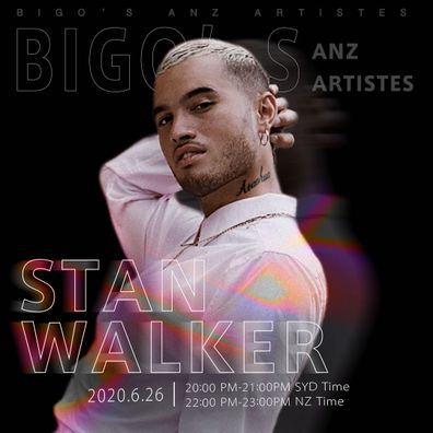 Stan Walker, BIGO, livestream, concert, promo photo