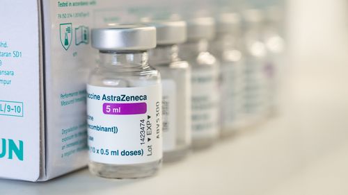 Vials of AstraZeneca vaccine against coronavirus (COVID-19) 