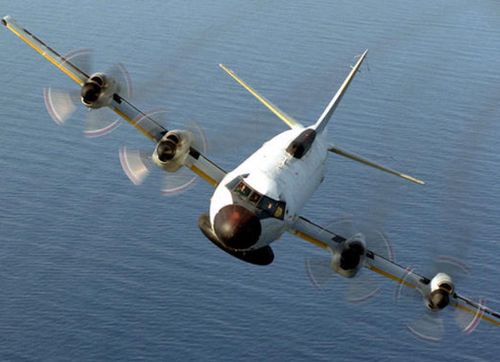 A US Navy EP-3 reconnaissance plane similar to the one that was intercepted this week by a Russian jet.