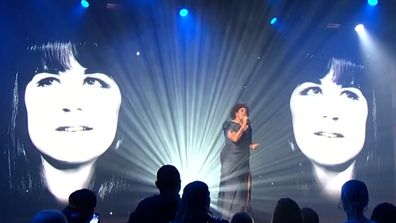 Casey Donovan performs during tribute to Judith Durham at the ARIAs 2022.