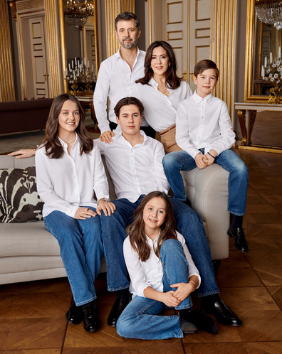 Photo of Princess Mary, Prince Frederik and their children released for her 50th Birthday