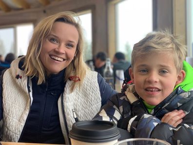 Reese Witherspoon with son Tennessee Toth.