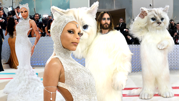 Cat costumes at the 2023 Met Gala