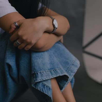 Stock photo of sad woman.