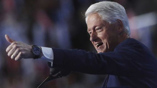 Bill Clinton at the DNC. (AP)