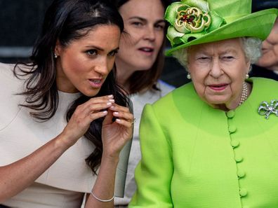 Meghan Markle reportedly had a "dressing down" by the Queen.