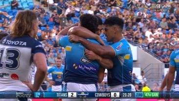 Fifita to Fifita sets up first try