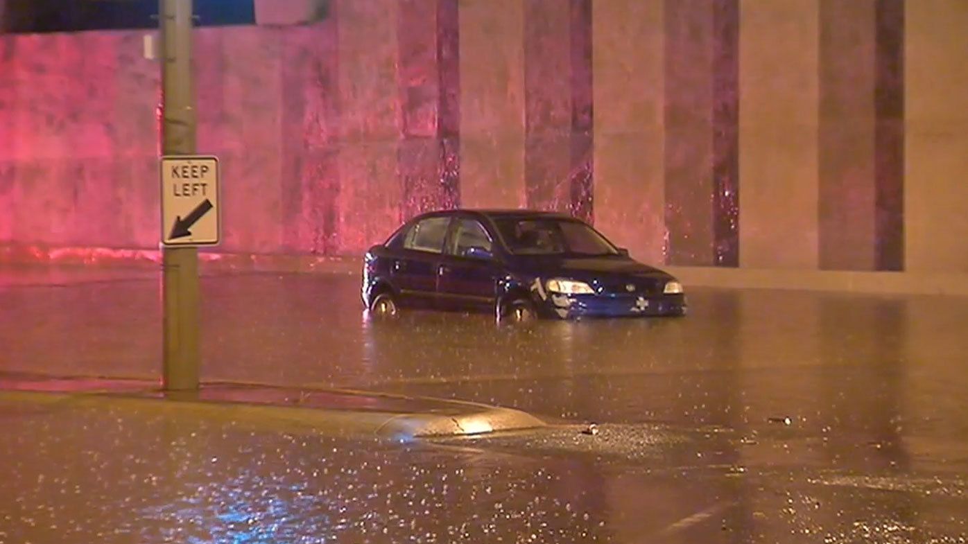 Weather: Commuter chaos in Melbourne after a month of rain falls in one day - 9News