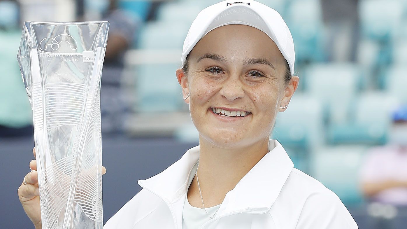 Ash Barty wins Miami Open, cements No.1 ranking as Bianca Andreescu retires in final
