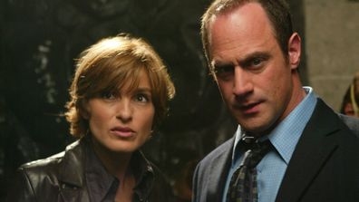 Mariska Hargitay as Detective Olivia Benson, Christopher Meloni as Detective Elliot Stabler.