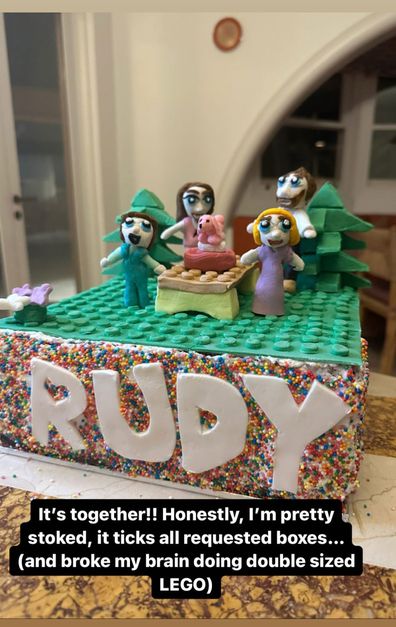 LEGO Masters Hamish Blake daughter Rudy birthday cake 