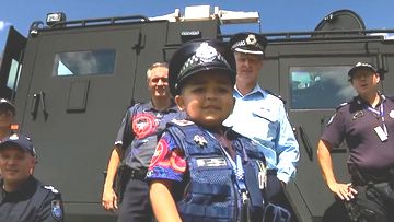 Four-year-old Mateoh Eggleton&#x27;s dream is to be a police officer, but in 2020 he was diagnosed with a rare genetic disorder.