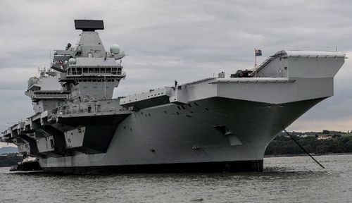 HMS Queen Elizabeth is the largest and costliest ship to ever serve in the UK Royal Navy. (Supplied).