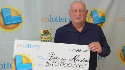 Californian man wins $10m from ticket bought with lottery winnings