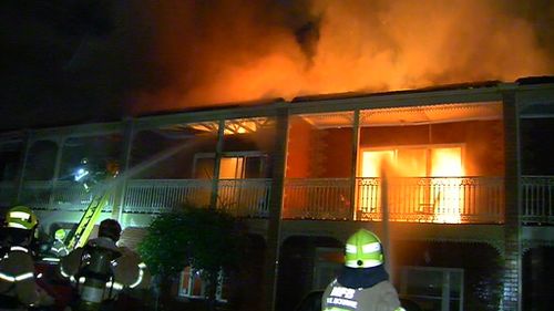 Four of six units were damaged in the fire. (9NEWS)