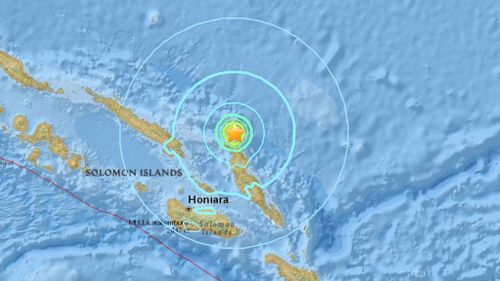 Preliminary 6.0-magnitude earthquake hits off Solomon Islands