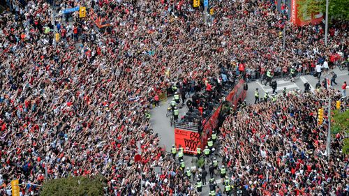 Two people have been shot at the parade. 