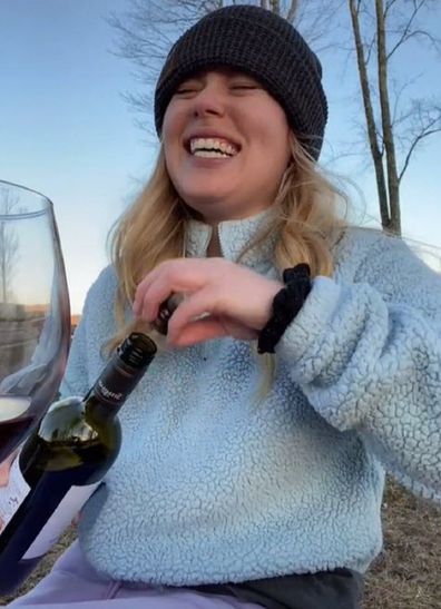 Woman explains wine glass photo fail TikTok