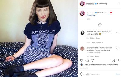 Madonna accused of photoshopping image by TikTok user.