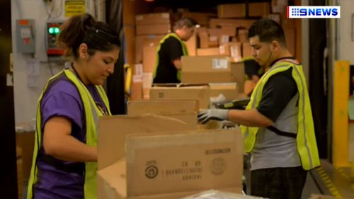 The company's first 'Fulfilment Centre' is currently underway in Dandenong, Victoria (9NEWS)