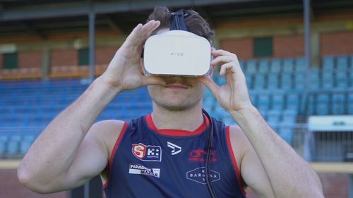 Rabbitohs juniors trial VR technology to scan for concussions.